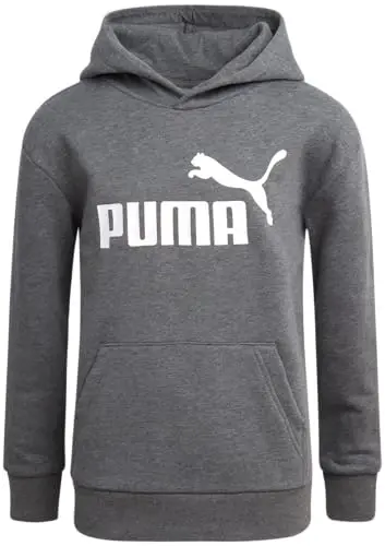 PUMA Boys Hoodie - Fleece Pullover Athletic Sweatshirt with Kangaroo Pockets - Performance Hoodie for Boys (Sizes: 8-20) - 1