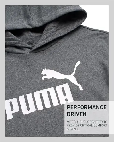 PUMA Boys Hoodie - Fleece Pullover Athletic Sweatshirt with Kangaroo Pockets - Performance Hoodie for Boys (Sizes: 8-20) - 3