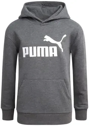 PUMA Boys Hoodie - Fleece Pullover Athletic Sweatshirt with Kangaroo Pockets - Performance Hoodie for Boys (Sizes: 8-20) - 1