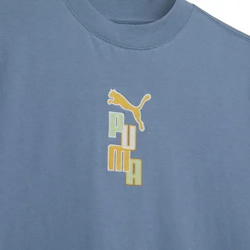 PUMA Boys' Short Sleeve Cotton Graphic T-Shirt, Crewneck - 4