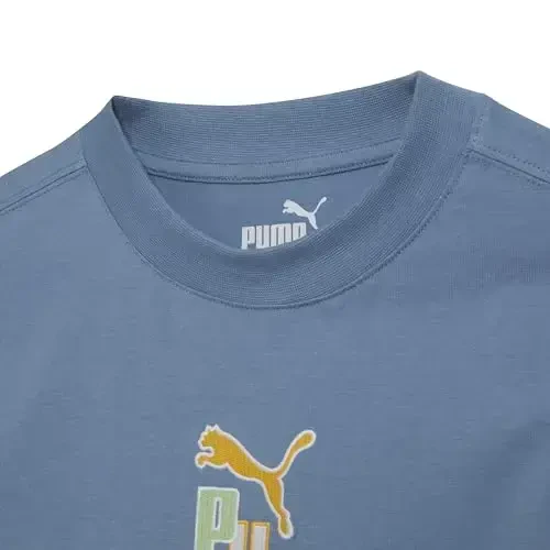 PUMA Boys Short Sleeve Cotton Graphic T-Shirt, Crewneck - 3