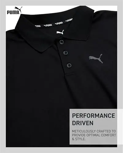 PUMA Boys Polo Shirt - Dry Fit Performance Button Closure Collared Short Sleeve Golf Polo Shirts for Boys (Sizes: 8-20) - 3