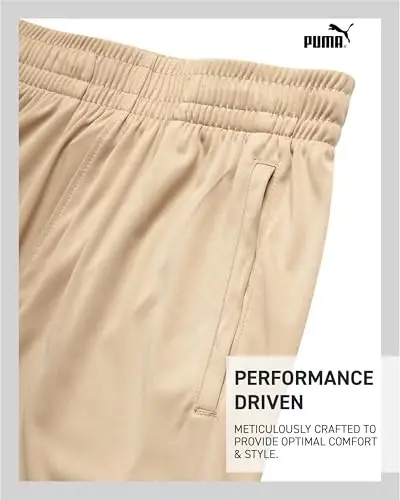 PUMA Boys Athletic Shorts - Quick Dry Breathable Interlock Performance Boys Basketball Shorts with Pockets (Sizes: 4-20) - 4