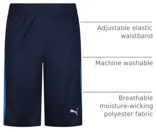 PUMA Boys' Core Essential Athletic Shorts 