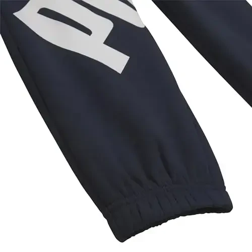 PUMA Boys' Core Logo Jogger, Side Seam Pockets, Elastic Waistband, Pull on Pant - 5