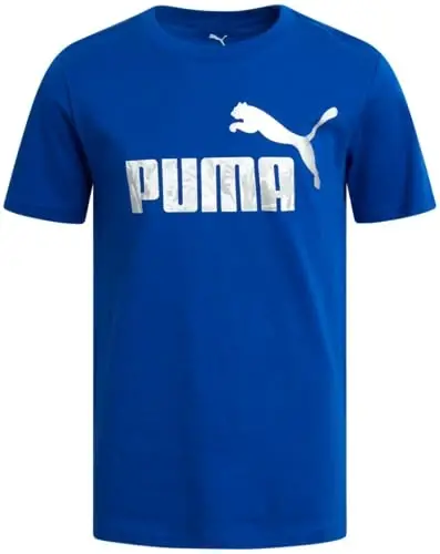 PUMA Boys T-Shirt - Cat Logo T-Shirt for Boys - Athletic Crewneck Short Sleeve Tee (S-XL) - 1