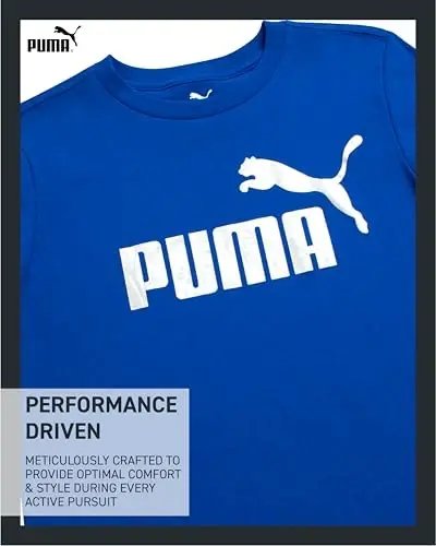 PUMA Boys T-Shirt - Cat Logo T-Shirt for Boys - Athletic Crewneck Short Sleeve Tee (S-XL) - 3
