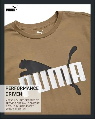 PUMA Boys T-Shirt - Cat Logo T-Shirt for Boys - Athletic Crewneck Short Sleeve Tee (S-XL) - 3