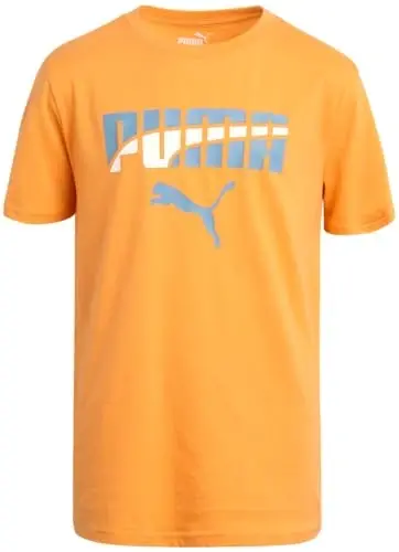 PUMA Boys T-Shirt - Cat Logo T-Shirt for Boys - Athletic Crewneck Short Sleeve Tee (S-XL) - 1