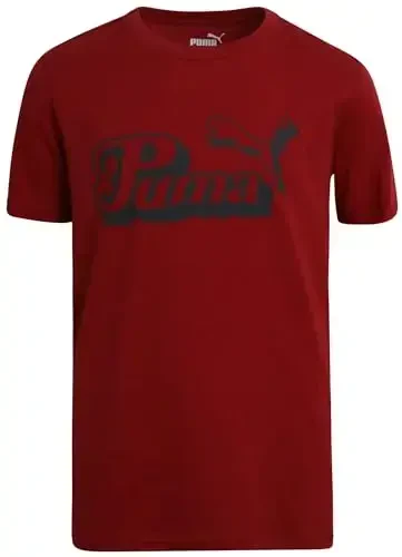 PUMA Boys T-Shirt - Cat Logo T-Shirt for Boys - Athletic Crewneck Short Sleeve Tee (S-XL) - MODAZONE