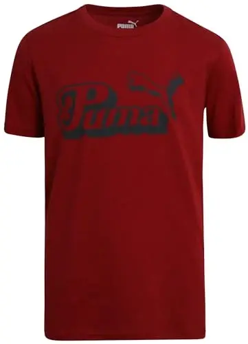 PUMA Boys T-Shirt - Cat Logo T-Shirt for Boys - Athletic Crewneck Short Sleeve Tee (S-XL) - 1