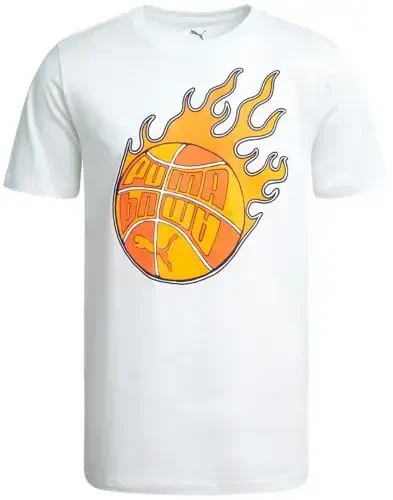 PUMA Boys T-Shirt - Cat Logo T-Shirt for Boys - Athletic Crewneck Short Sleeve Tee (S-XL) - 1