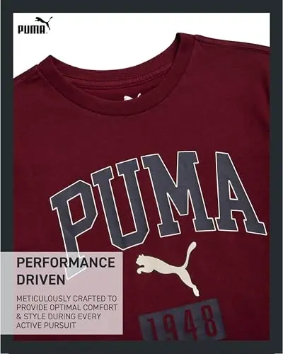 PUMA Boys T-Shirt - Cat Logo T-Shirt for Boys - Athletic Crewneck Short Sleeve Tee (S-XL) - 3