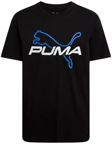 PUMA Boys T-Shirt - Cat Logo T-Shirt for Boys - Athletic Crewneck Short Sleeve Tee (S-XL) - 1