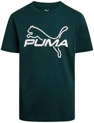 PUMA Boys T-Shirt - Cat Logo T-Shirt for Boys - Athletic Crewneck Short Sleeve Tee (S-XL) - 1