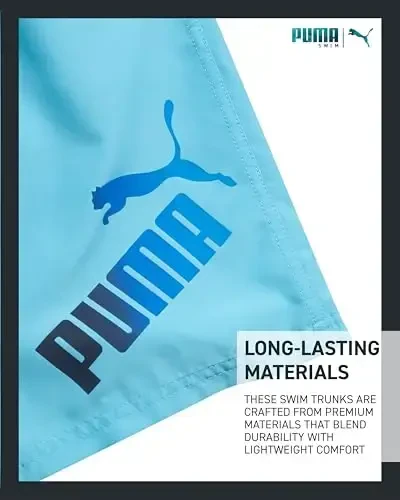 PUMA Boys Swim Set - Bathing Suit Swim Trunks with Matching Basic Short Sleeve T-Shirt - Swimwear Set for Big Boys (8-20) - 5