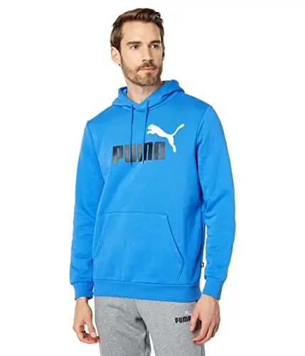 PUMA mens Essentials Logo Fleece Hoodie (Available in Big & Tall) 
