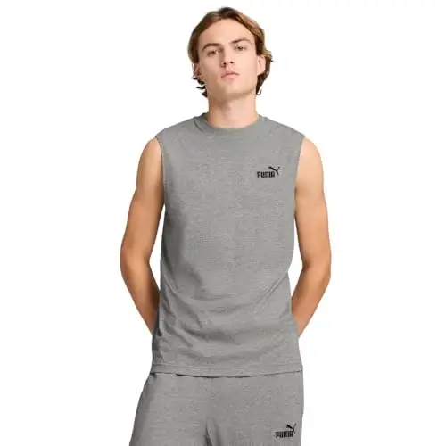 PUMA Mens Essentials Resort Graphic Crew Neck Short Sleeve Casual Tops Casual - Blue 