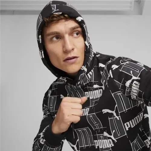 PUMA mens Essentials Logo Fleece Hoodie (Available in Big & Tall) - 5