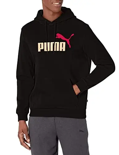 PUMA mens Essentials Logo Fleece Hoodie (Available in Big & Tall) - PUMA