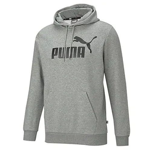 PUMA Erkek Essentials Logo Fleece Kapüşonlu Sweatshirt (Büyük ve Uzun Beden Seçenekleriyle) - 4