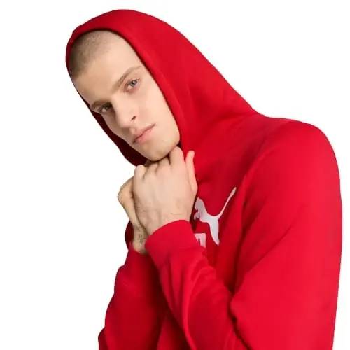 PUMA Men's Essentials Logo Fleece Hoodie (Available in Big & Tall) - 2