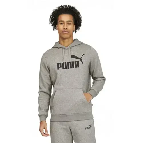 PUMA mens Essentials Big Logo Fleece Hoodie 