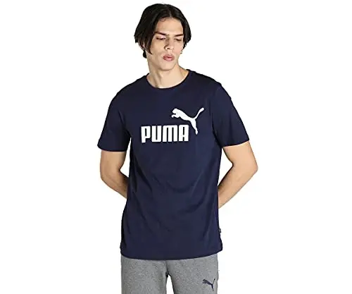 Puma Mens Essentials Logo T-Shirt (Available in Big & Tall) 