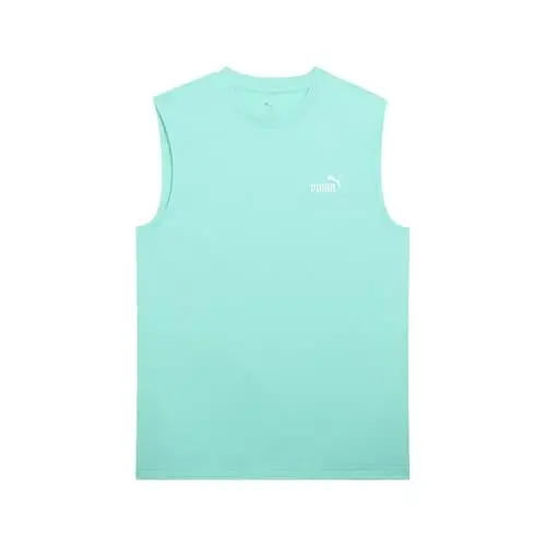 PUMA Mens Essentials Resort Graphic Crew Neck Short Sleeve Casual Tops Casual - Blue 
