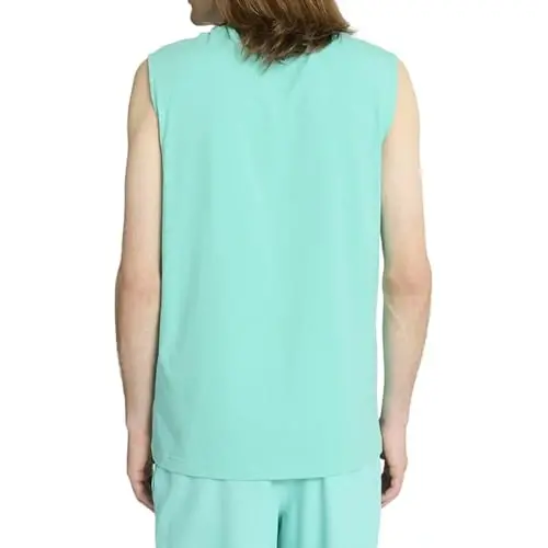 PUMA Mens Essentials Resort Graphic Crew Neck Short Sleeve Casual Tops Casual - Blue - 4