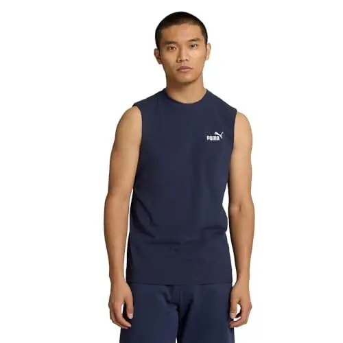 PUMA Mens Essentials Resort Graphic Crew Neck Short Sleeve Casual Tops Casual - Blue - 1