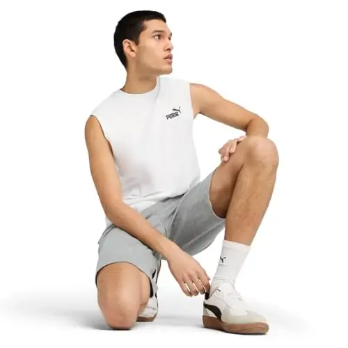PUMA Mens Essentials Resort Graphic Crew Neck Short Sleeve Casual Tops Casual - Blue - 3