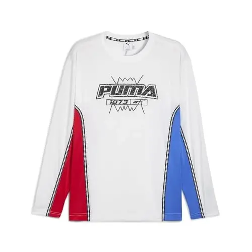 PUMA Mens Village Wear Graphic Crew Neck Short Sleeve Casual Tops Casual 