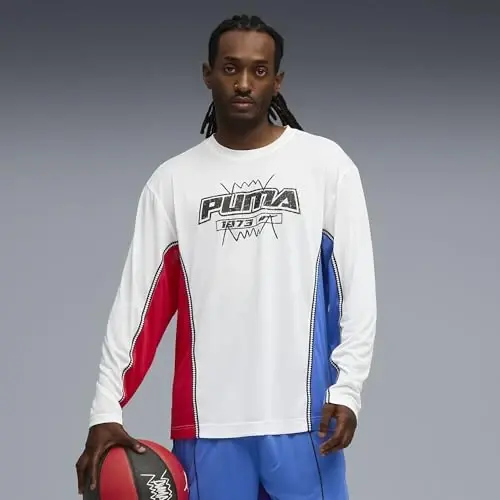 PUMA Mens Village Wear Graphic Crew Neck Short Sleeve Casual Tops Casual - 3