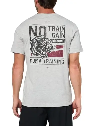 PUMA Mens Village Wear Graphic Crew Neck Short Sleeve Casual Tops Casual - 2