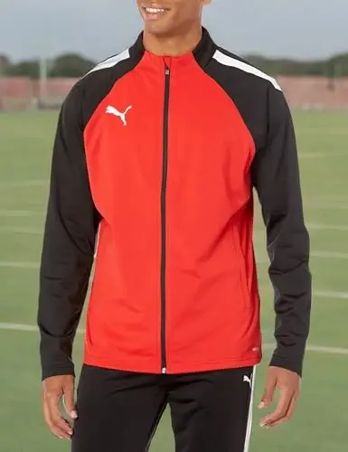 PUMA Mens Team Liga Jacket Soccer Cleats - Red - 3