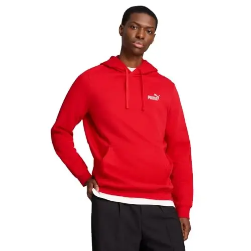 PUMA Mens Essentials No. 1 Logo Hoodie Casual Outerwear Casual - Black 