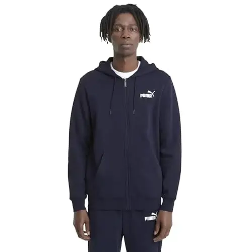 PUMA Mens Essentials No. 1 Logo Hoodie Casual Outerwear Casual - Black - PUMA (1)