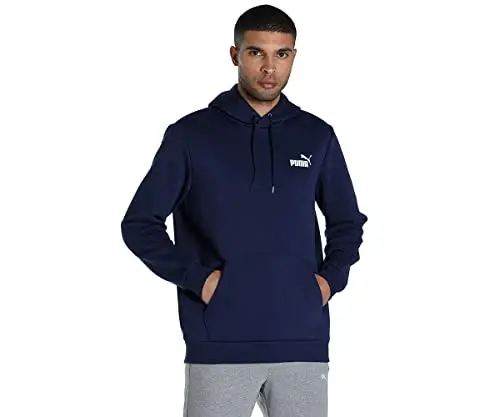 PUMA Mens Essentials No. 1 Logo Hoodie Casual Outerwear Casual - Black - PUMA