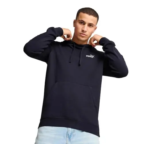 PUMA Mens Essentials No. 1 Logo Hoodie Casual Outerwear Casual - Black - PUMA