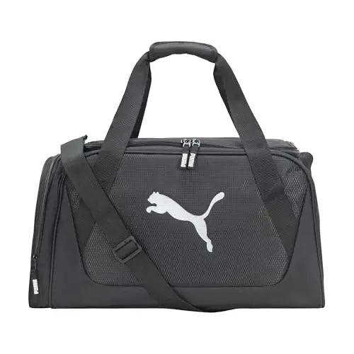 PUMA unisex-adult Form Factor Duffel with Adjustable Strap, Padded Bottom & Zip Pockets - 1