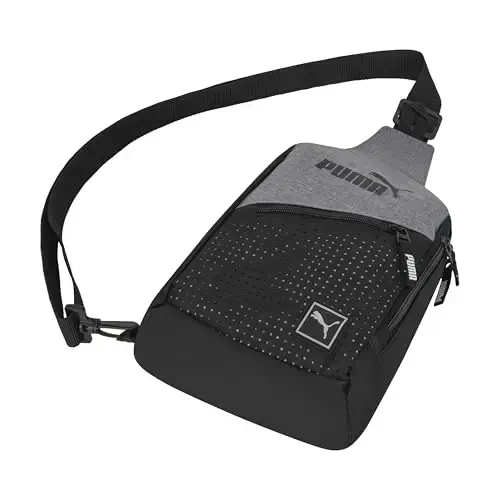 PUMA EVERCAT SIDEWALL SLING BACKPACK, One Size, Heather Grey - MODAZONE (1)