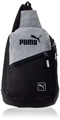 PUMA EVERCAT SIDEWALL SLING BACKPACK, One Size, Heather Grey - 4