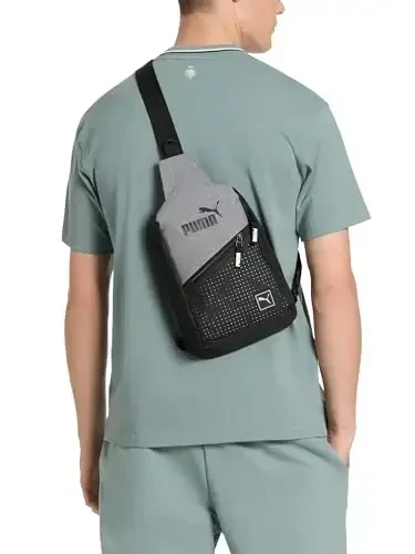 PUMA EVERCAT SIDEWALL SLING BACKPACK,Black/Silver,One Size - 6