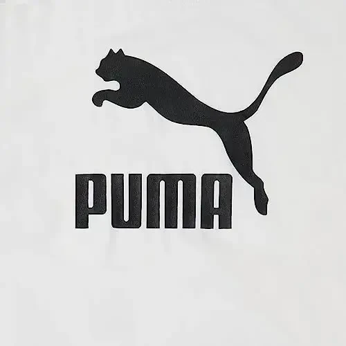 PUMA Girls' Core Logo Short Sleeve T-Shirt, Crewneck, Soft and Lightweight - 4