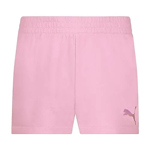 PUMA Girls' Cotton French Terry Short 