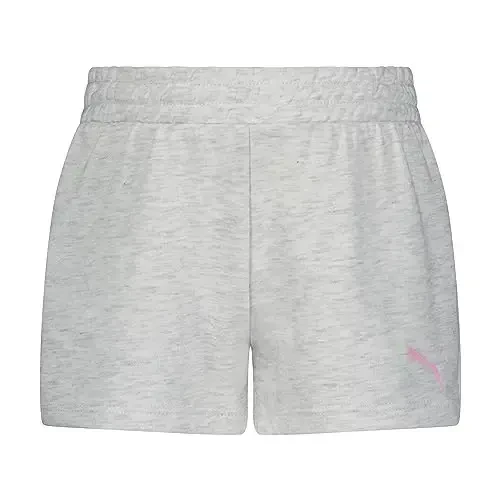 PUMA Girls' Cotton French Terry Short 