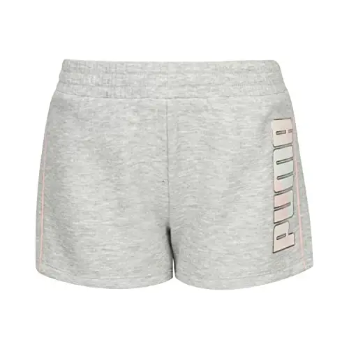 PUMA Girls' Cotton French Terry Short 