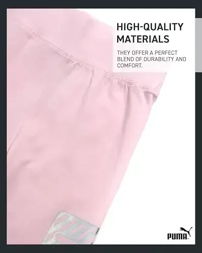 PUMA Girls' Leggings - Comfort Stretch Athletic Legging Shim - Active Yoga Shim Qizlar uchun – Flare yoki Asosiy Legginglar (S-XL) - 4