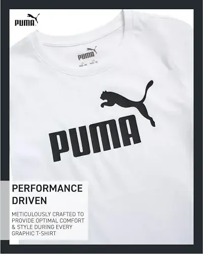 PUMA Girls T-Shirt - Core Logo T-Shirt for Girls - Basic Athletic Crewneck Short Sleeve Tee (7-16) - 3
